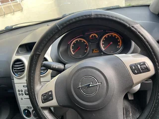 White Opel Corsa Hatchback