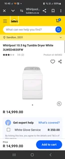 Samsung tumble drier ,Whirlpool tumble drier and 16kg Top loader washing machine