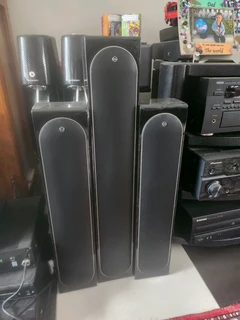Monitor Audio 360HD subwoofer and 3 x radius speakers