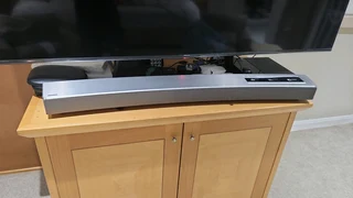 Samsung Soundbar and S7 cellphone