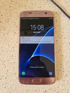 Samsung Soundbar and S7 cellphone