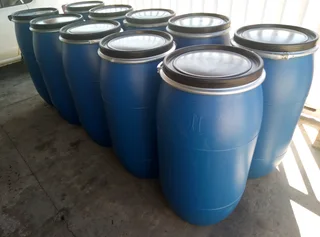 170L Plastic Drums - Lid & Clamp