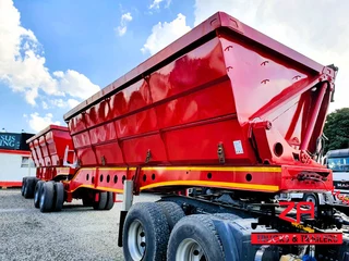 2014 AFRIT 45 CUBE SIDE TIPPER TRAILER