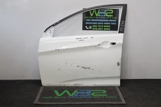 Hyundai Accent 2017 White Left Front Door