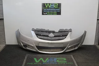 Opel Corsa D 2010 Silver Front Bumper