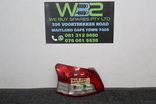 Toyota Yaris 2007 Sedan Left Side Tail Light