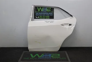 Toyota Corolla Prestige 2017 White Left Rear Door