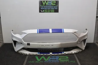 Ford Mustang 2020 White Front Bumper