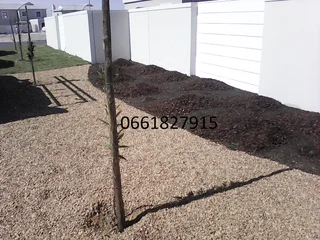 BROWN AND GREY# 13MM AND 19MM# DECORATIVE PEBBLES STONE# SUPPLY AND INSTALLATION