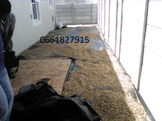 BROWN AND GREY# 13MM AND 19MM# DECORATIVE PEBBLES STONE# SUPPLY AND INSTALLATION