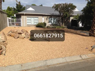 Brown And Grey# 13mm And 19mm# Decorative Pebbles Stone# Supply And Installation