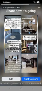 Large Double Storey House With A Semi Attached House For Sale. Umtentweni