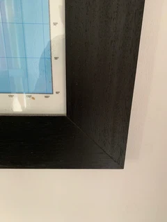 Large Framed World Wall Map - World Exectutive Wall Map By Map Studio