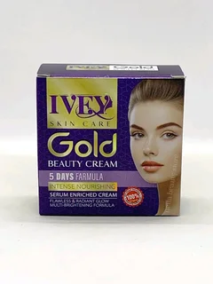 Ivey Skin Care gold beauty cream serum enriched