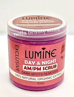 Lumine day&amp; night dark spot remover organic scrub 700gm