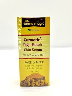 Tumeric Night Repair serum.