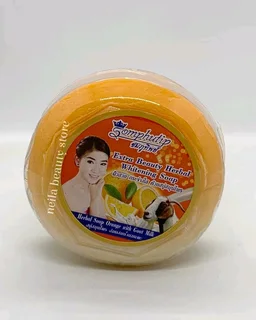 Somphutip Orange with Goat milk herbal brightening soap 170grm
