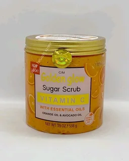 Golden Glow vitamin C brightening sugar scrub
