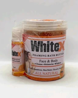 WhiteX Foaming Bath Butter Soap &#43; Activator 500grm