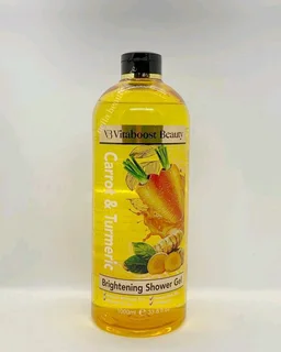 Vita boost beauty carrot &amp; turmeric brightening shower gel 1litre