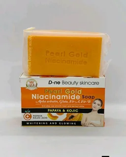 Pearl Gold Niacinamide Soap with Alpha Arbutin, Gluta, Vitamin A, vitamin B