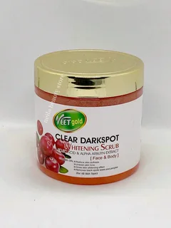 Veetgold Clear darkspots Kojic acid & Alpha Arbutin brightening scrub