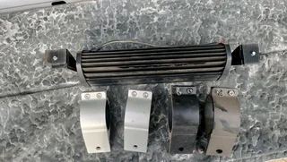 Led spot light and 76mm and 63mm nudge bar brackets