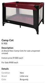 Camp cot