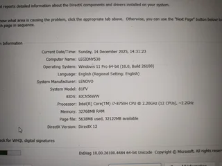 Lenovo Legion Y530 i7-8750H 32GB Nvidia 15.6" Gaming Laptop