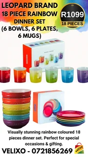Dinner Rainbow 18 Piece Set (leopard Brand) R1099