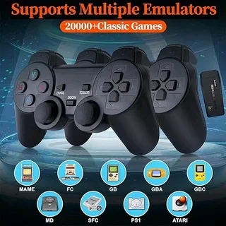 M8 Retro Games Console 2.4G Wireless Video TV Stick Universal Gaming Console with 4× Controllers