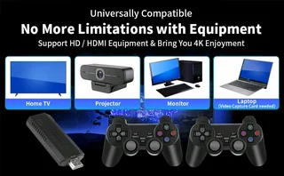 M8 Retro Games Console 2.4G Wireless Video TV Stick Universal Gaming Console with 4× Controllers