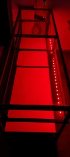 Open Glass Counter with RGB Lights for sale