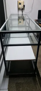 Open Glass Counter with RGB Lights for sale