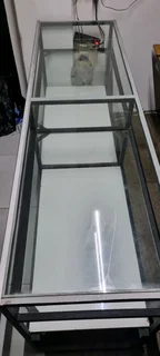 Open Glass Counter with RGB Lights for sale