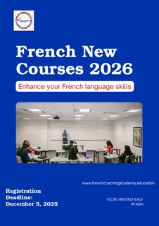 FRENCH NEW COURSES 2026