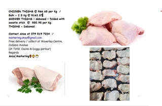 CHICKEN MEAT PRODUCTS! Free delivery/collect in Waverley, Pretoria. WhatsApp 079 519 7034