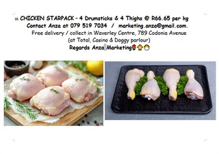 CHICKEN MEAT PRODUCTS! Free delivery/collect in Waverley, Pretoria.  WhatsApp 079 519 7034