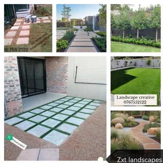 we offer landscaping design trees felling cladding install and supply steppingstones and project