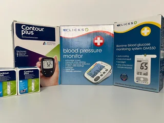 Blood Pressure Monitor R400, Blood Glucose Monitoring System R200 and Contour Plus R250
