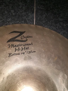 Zildjian top and bottom high hat symbols 85Feb25