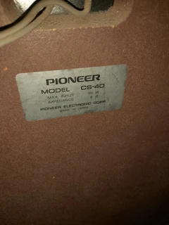 Pioneer CS-40 speakers 41Sep24