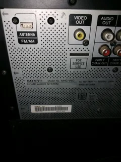 Sony MHC-V6D HOME Audio system 163Oct25