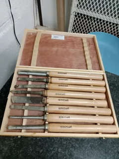 Tork craft wood turning chisel set 8pc. 120Nov25