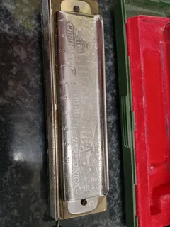 Vintage M .Hohner Harmonica 123Nov25
