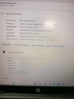 HP laptop with charger 138Nov25