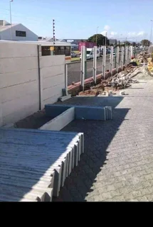 Vibracrete walls and pavers