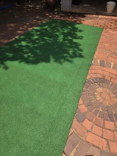 Artificial grass used