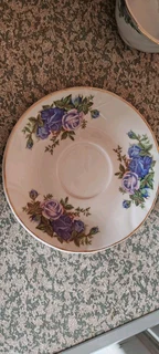 Pacific fine china blue rose tea set