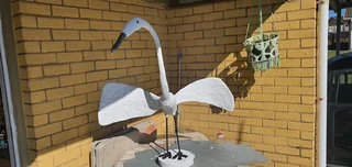 Garden swan deco